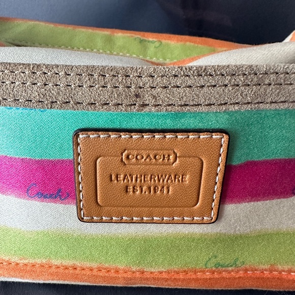 Coach Hampton Watercolor Shoulder Purse - mini - Picture 3 of 5